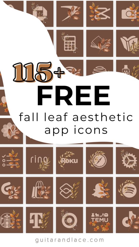 free fall aesthetic app icons, free fall app icon pack, autumn aesthetic app icons, fall phone backgrounds, fall phone wallpaper, autumn background, free fall app icon set