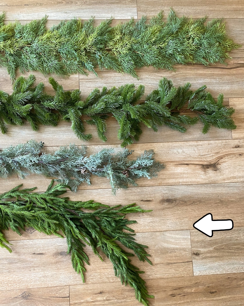 norfolk christmas garland. afloral norfolk real touch garland. cypress christmas garland