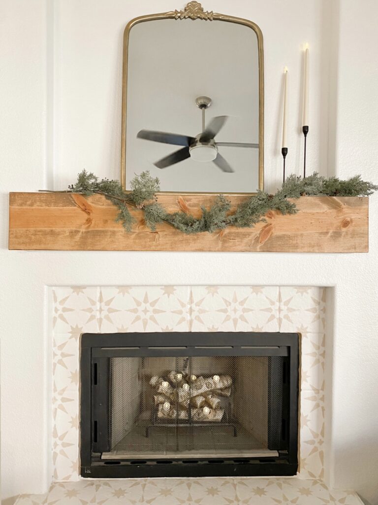 Faux Cedar and Berry Christmas Holiday Garland. christmas garland on dinging table. faux christmas garland review.