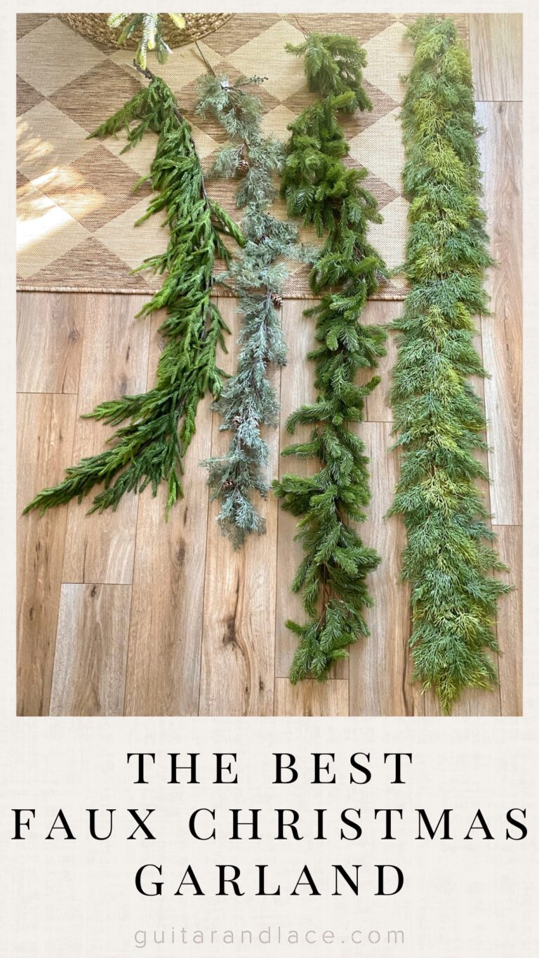 the best faux christmas garland. amazon christmas garland. christmas garland comparison. norfolk pine garland. afloral garland. faux cedar garland.