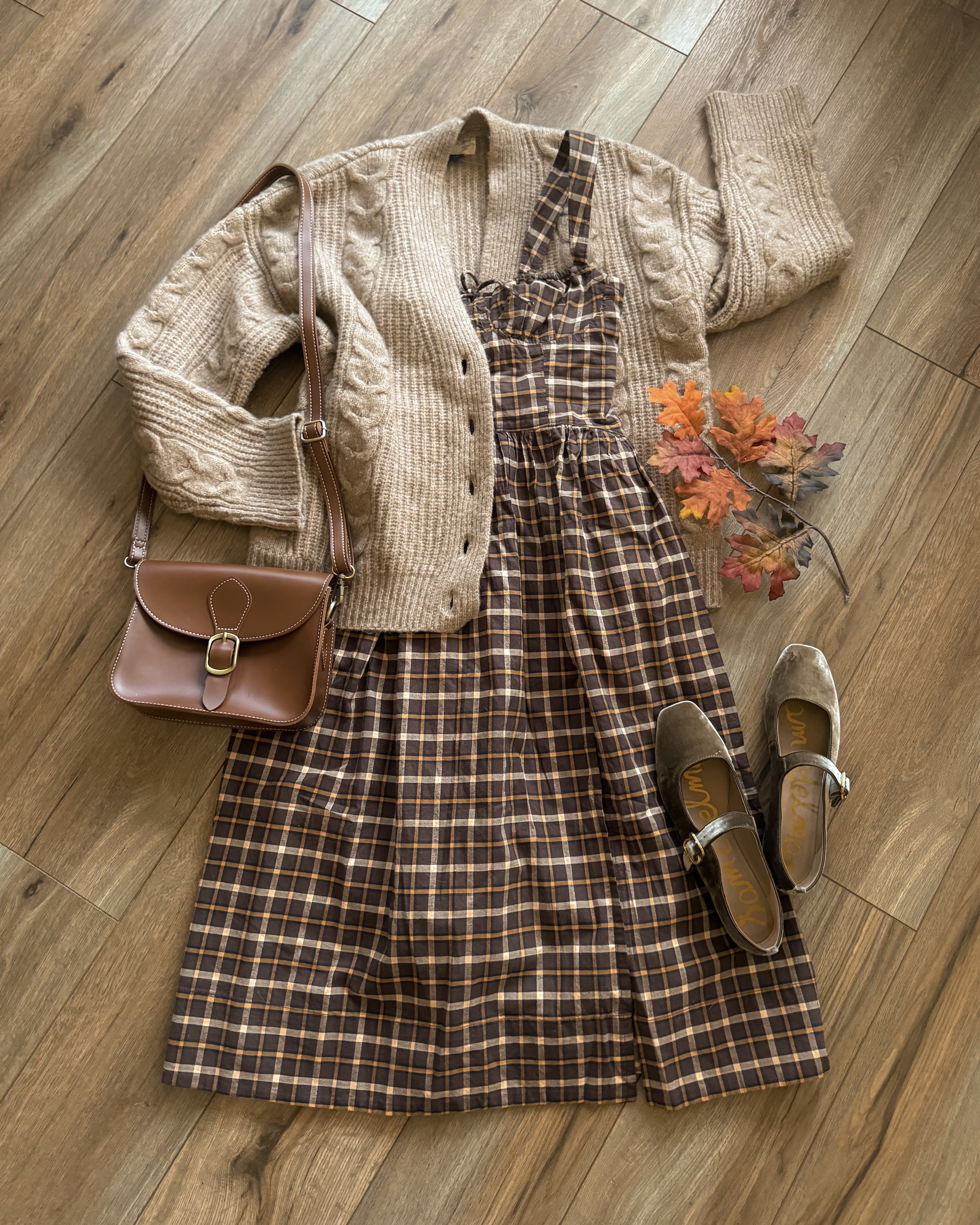 thanksgiving outfit ideas plaid dress. free people dress.