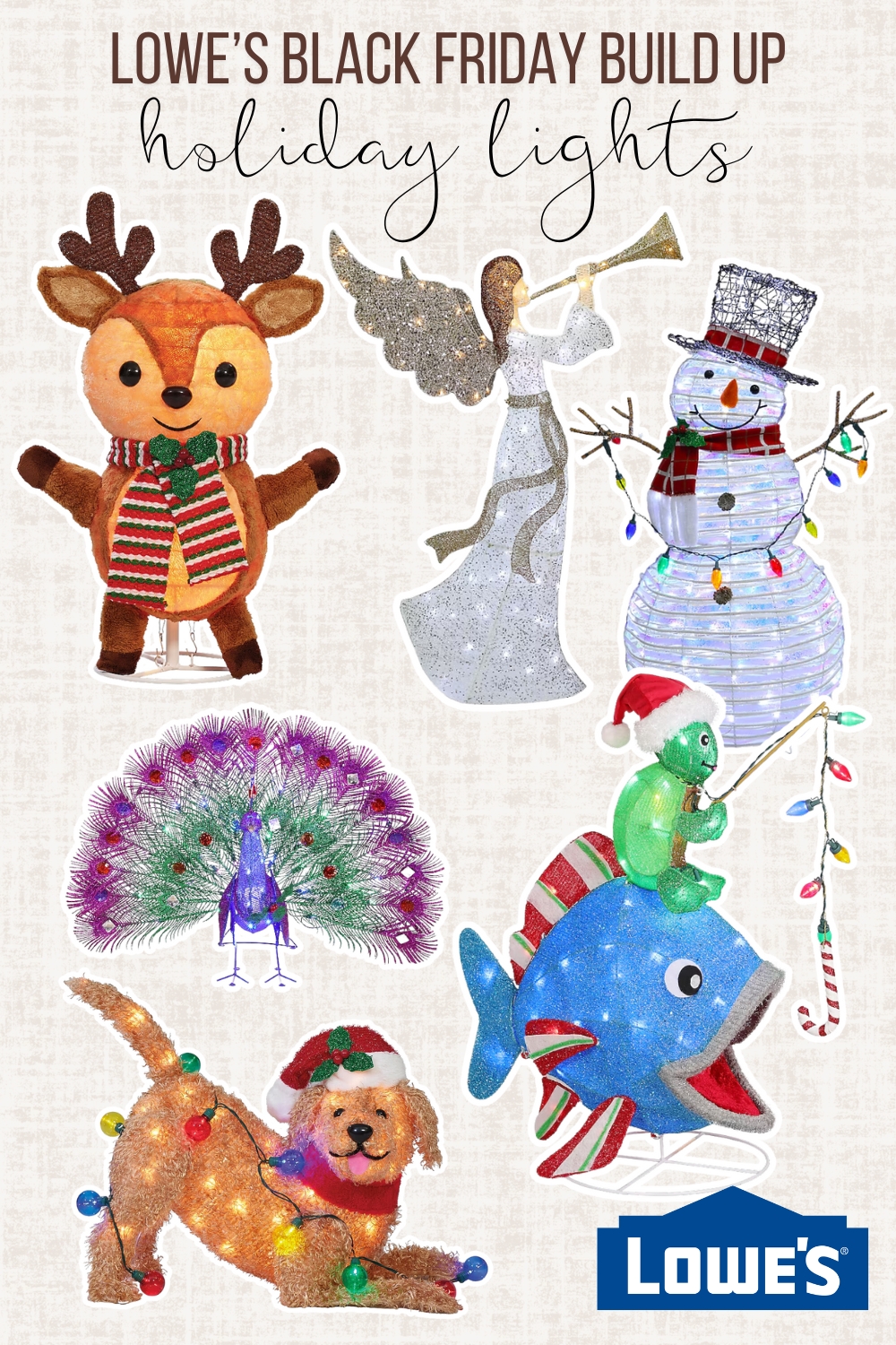 holiday lights peacock. lowe's black friday