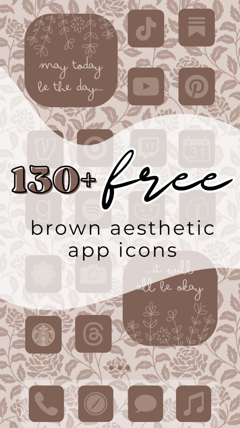 free brown aesthetic app icons. brown app icons for iphone, android, ipad. brown app icon pack. free brown app icons. neutral app icons