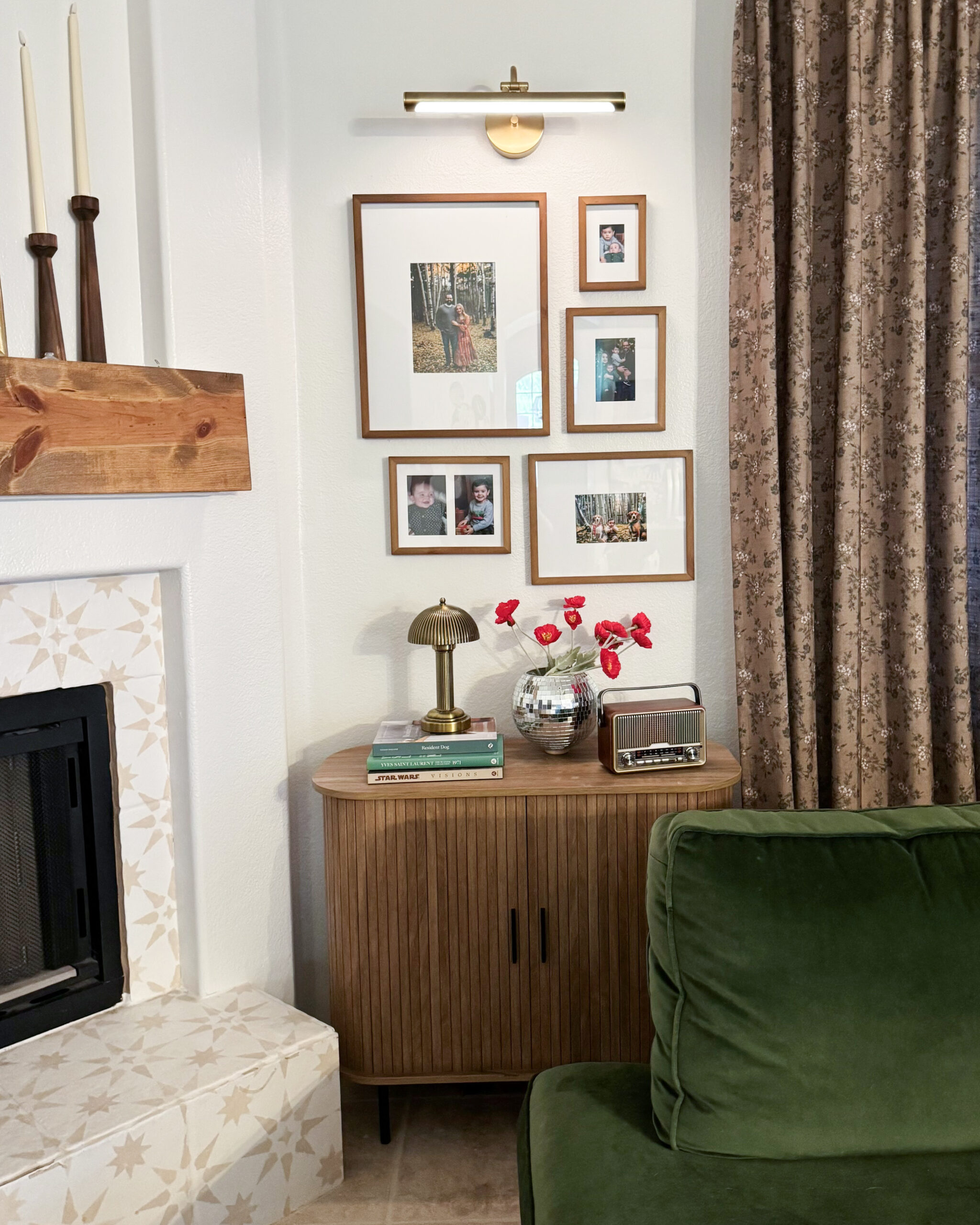 Making a Simple Statement with a Picture Light Gallery Wall