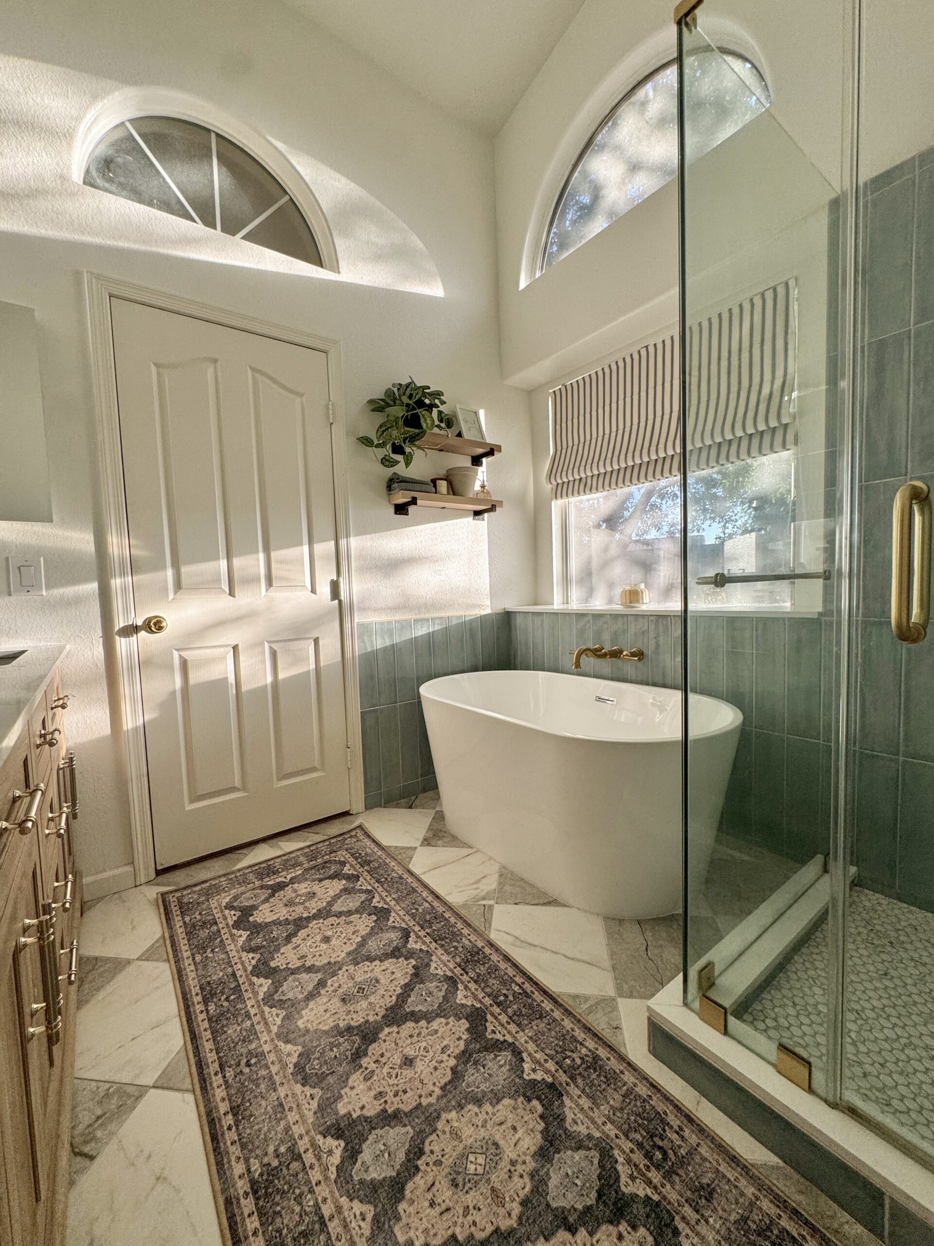 My New Washable Bathroom Runner Rug from Lowe’s