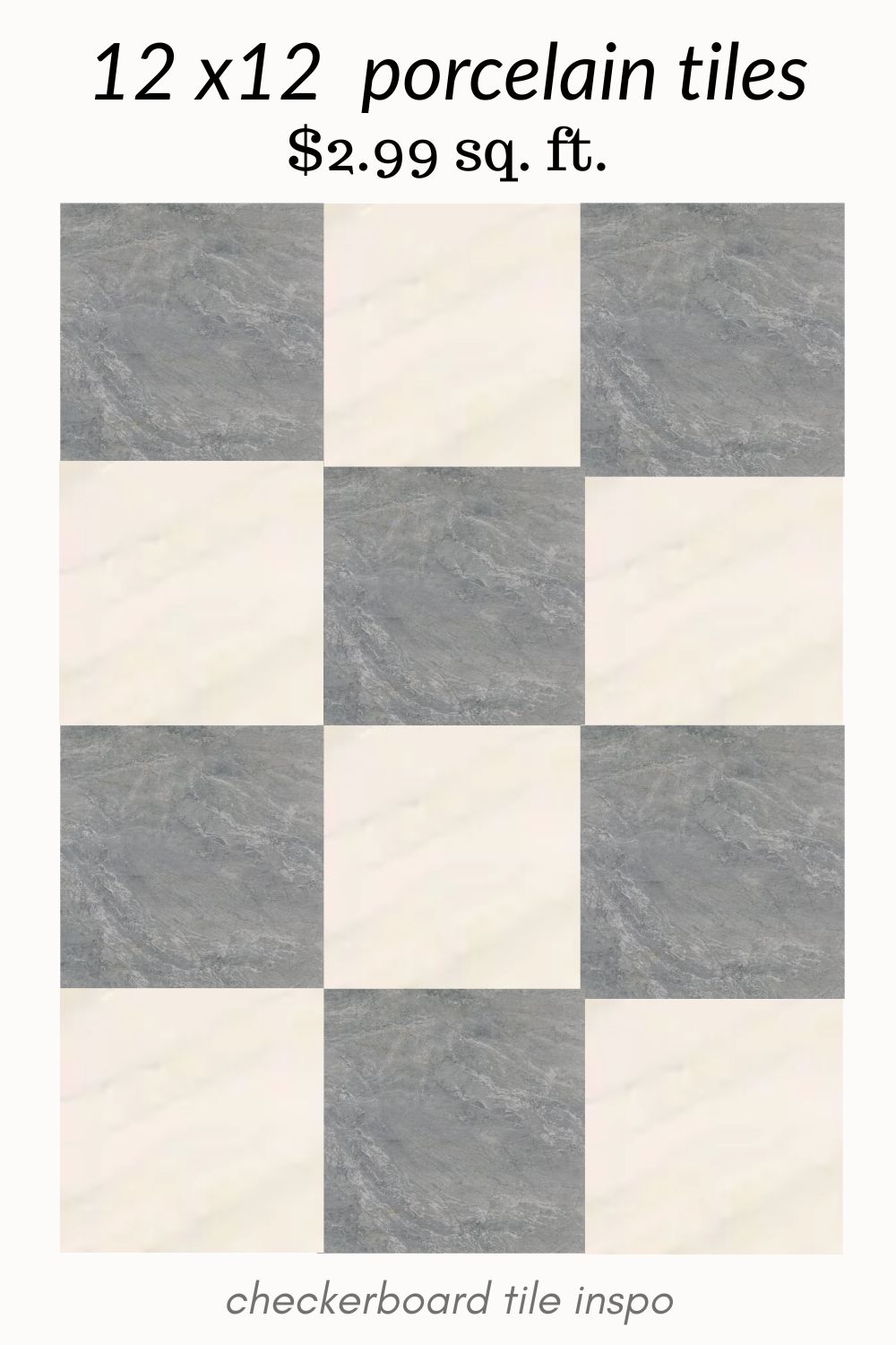affordable checkerboard tile. checkerboard porcelain tile. marble look checkered tile. 12x12 checkerboard tile. where to buy checkerboard tile. grey and white checkerboard tile. grey and cream marble look tile.