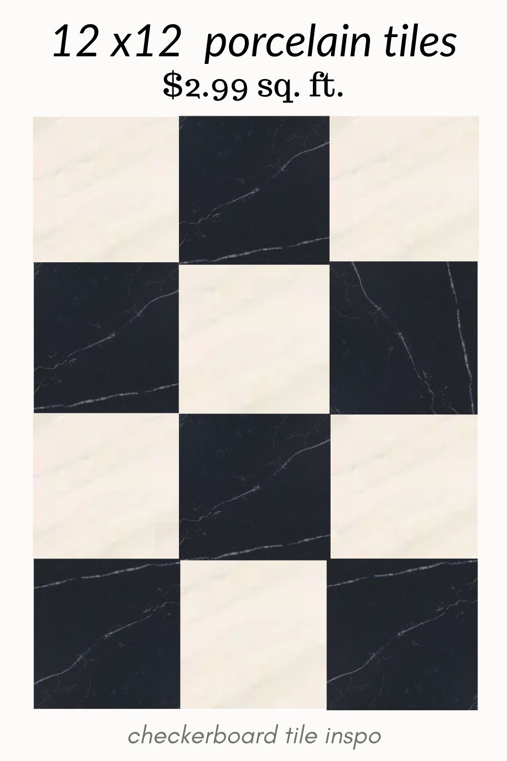 black and cream checkerboard tile. black and white checkerboard tile. black check tiles. checkered tiles. classic checkered tiles. affordable checkerboard tiles. where to buy checkerboard tiles